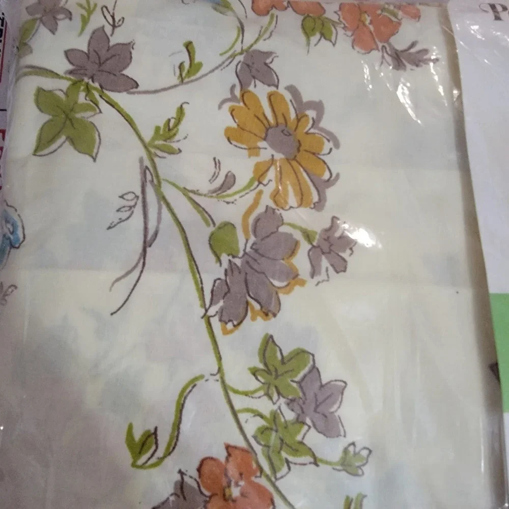 Montgomery‎ Ward Floria Percale Full Fitted Sheet NEW IN PACKAGE colorful